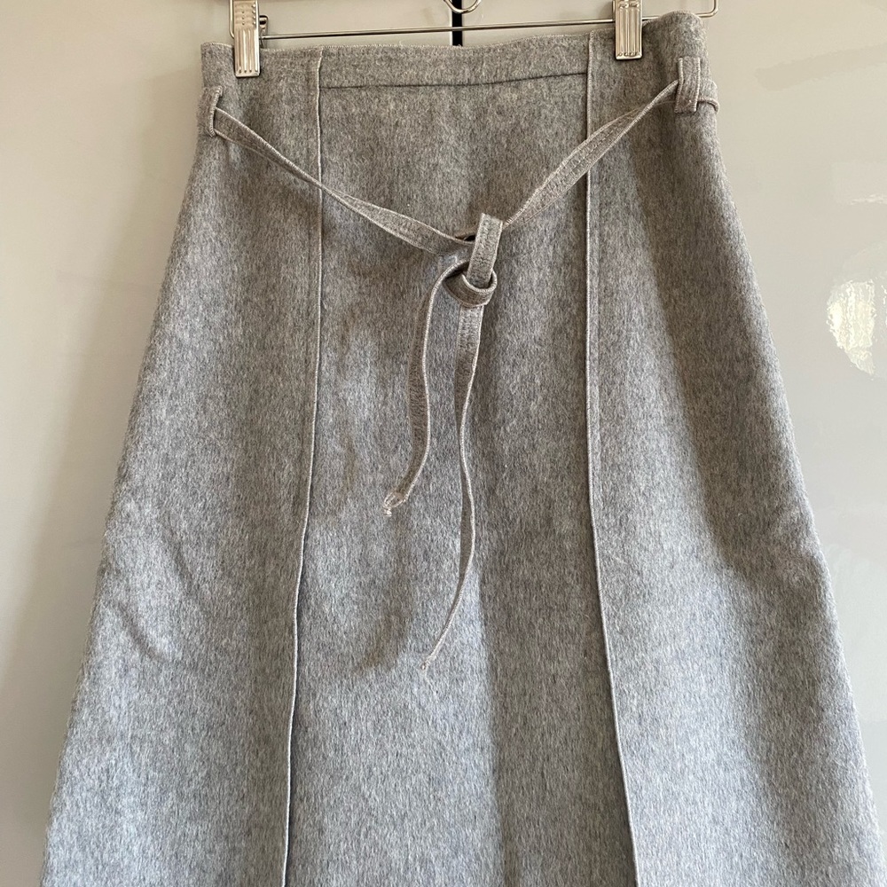 Zara Gray Midi Skirt